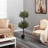 image:imageNearly Natural 45 ft Artificial Olive Double Topiary Tree with Pot