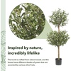 image:imageNearly Natural 45 ft Artificial Olive Double Topiary Tree with Pot