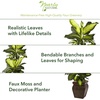image:imageNearly Natural 45 in Artificial Golden Dieffenbachia with Decorative Pot