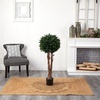 image:imageNearly Natural 46in UV Resistant Outdoor Artificial Boxwood Topiary Tree With Planter Potted Realistic Faux Topiary Ball Shrub For Patio Deck Balcony Indoor Front Porch Decor