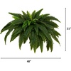 image:imageNearly Natural 48 in Artificial Boston Fern Set of 2 Outdoor Porch DecorGreen