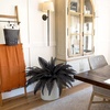 image:imageNearly Natural 48in Artificial Halloween Black Boston Fern Set of 2  Spooky Season Decor