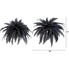 image:imageNearly Natural 48in Artificial Halloween Black Boston Fern Set of 2  Spooky Season Decor