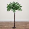 image:imageNearly Natural 4FT Artificial Palm Tree for Outdoors amp Indoors Prelit with 127 Warm LED Lights Fake Tall Palm Tree with Sturdy Base and UV Resistant