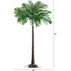 image:imageNearly Natural 4FT Artificial Palm Tree for Outdoors amp Indoors Prelit with 127 Warm LED Lights Fake Tall Palm Tree with Sturdy Base and UV Resistant