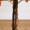 image:imageNearly Natural 4FT Deluxe Autumn Artificial Maple Tree Faux Fall Dcor for Home Decorations for Fall Autumn Thanksgiving and Halloween with Black Nursery Pot