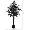 image:imageNearly Natural 4ft Artificial Halloween Black Maple Tree with Natural Trunk  Eerie Halloween Decor