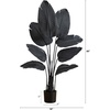 image:imageNearly Natural 4ft Artificial Halloween Black Travelers Palm Tree  Indoor Tropical Decor for Halloween Display