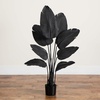 image:imageNearly Natural 4ft Artificial Halloween Black Travelers Palm Tree  Indoor Tropical Decor for Halloween Display