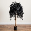 image:imageNearly Natural 4ft Artificial Halloween Black Willow Tree  Spooky Season Decor for Indoor Use