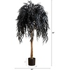 image:imageNearly Natural 4ft Artificial Halloween Black Willow Tree  Spooky Season Decor for Indoor Use