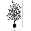 image:imageNearly Natural 4ft Artificial Halloween Eerie Black Maple Tree  Spooky Season Decor