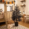 image:imageNearly Natural 4ft Artificial Halloween Real Touch Black Norfolk Pine Christmas Tree