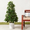 image:imageNearly Natural 4ft Bay Leaf Artificial Topiary Tree UV Resistant IndoorOutdoor