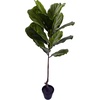 image:imageNearly Natural 4ft Fiddle Leaf Tree UV Resistant IndoorOutdoor