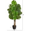 image:imageNearly Natural 4ft Monstera Artificial Tree UV Resistant IndoorOutdoor