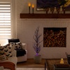 image:imageNearly Natural 4ft PreLit Halloween Black Spooky Twig Tree with Orange amp Purple LED Lights