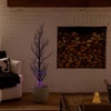 image:imageNearly Natural 4ft PreLit Halloween Black Spooky Twig Tree with Orange amp Purple LED Lights