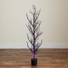 image:imageNearly Natural 4ft PreLit Halloween Black Spooky Twig Tree with Orange amp Purple LED Lights