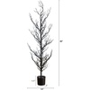image:imageNearly Natural 4ft PreLit Halloween Black Spooky Twig Tree with Orange amp Purple LED Lights