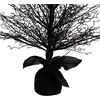 image:imageNearly Natural 4ft PreLit Halloween Black Twig Artificial Fall Tree in Burlap Planter with 63 Warm White LED Lights