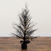 image:imageNearly Natural 4ft PreLit Halloween Black Twig Artificial Fall Tree in Burlap Planter with 63 Warm White LED Lights