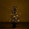 image:imageNearly Natural 4ft PreLit Halloween Black Twig Artificial Fall Tree in Burlap Planter with 63 Warm White LED Lights