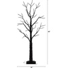 image:imageNearly Natural 4ft PreLit Halloween Black Twig Artificial Fall Tree with 240 Orange and Purple LED Lights