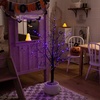 image:imageNearly Natural 4ft PreLit Halloween Black Twig Tree with 180 Orange amp Purple LED Lights