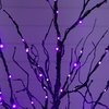 image:imageNearly Natural 4ft PreLit Halloween Black Twig Tree with 180 Orange amp Purple LED Lights