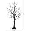 image:imageNearly Natural 4ft PreLit Halloween Black Twig Tree with 180 Orange amp Purple LED Lights