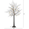 image:imageNearly Natural 4ft PreLit Halloween Black Twig Tree with 24 Orange LED Pumpkin Lights