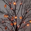 image:imageNearly Natural 4ft PreLit Halloween Black Twig Tree with 24 Orange LED Pumpkin Lights