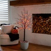 image:imageNearly Natural 4ft PreLit Halloween Black Twig Tree with 24 Orange LED Pumpkin Lights