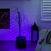 image:imageNearly Natural 4ft PreLit Halloween Black Willow Artificial Fall Tree with 120 Orange and Purple LED Lights