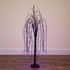 image:imageNearly Natural 4ft PreLit Halloween Black Willow Artificial Fall Tree with 120 Orange and Purple LED Lights