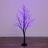 image:imageNearly Natural 4ft PreLit Halloween Deluxe Black Twig Artificial Fall Tree with 81 Orange and Purple LED Lights