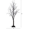 image:imageNearly Natural 4ft PreLit Halloween Deluxe Black Twig Artificial Fall Tree with 81 Orange and Purple LED Lights