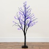 image:imageNearly Natural 4ft PreLit Halloween Deluxe Black Twig Artificial Fall Tree with 81 Orange and Purple LED Lights