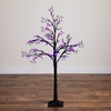 image:imageNearly Natural 4ft PreLit Halloween Spider Twig Tree with 48 Purple LED Lights