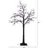 image:imageNearly Natural 4ft PreLit Halloween Spider Twig Tree with 48 Purple LED Lights