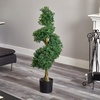 image:imageNearly Natural 4ft Spiral Boxwood Artificial Tree UV Resistant IndoorOutdoor