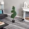 image:imageNearly Natural 4ft Spiral Boxwood Artificial Tree UV Resistant IndoorOutdoor