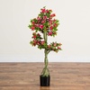 image:imageNearly Natural 4ft UV Resistant Artificial Azalea Tree  IndoorOutdoor Pink Flowering Tree