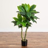 image:imageNearly Natural 4ft UV Resistant Artificial Bird Nest Fern Tree IndoorOutdoor