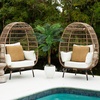 image:imageNearly Natural 4ft UV Resistant Artificial Double Robellini Palm Tree  IndoorOutdoor