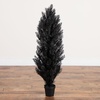 image:imageNearly Natural 4ft UV Resistant Artificial Halloween Black Cedar Tree  IndoorOutdoor