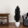image:imageNearly Natural 4ft UV Resistant Artificial Halloween Black Cedar Tree  IndoorOutdoor