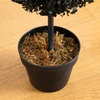image:imageNearly Natural 4ft UV Resistant Artificial Halloween Black Triple Ball Boxwood Topiary  IndoorOutdoor