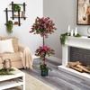 image:imageNearly Natural 5 ft Artificial Bougainvillea Topiary Tree Indoor Room Decor